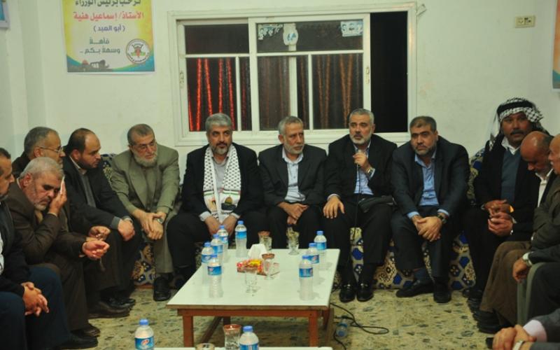 صور.. "مشعل" يزور عائلتي المبحوح والدحدوح