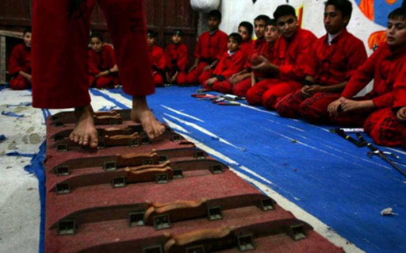 صور.. أخطر تدريب على فنون القتال في غزة