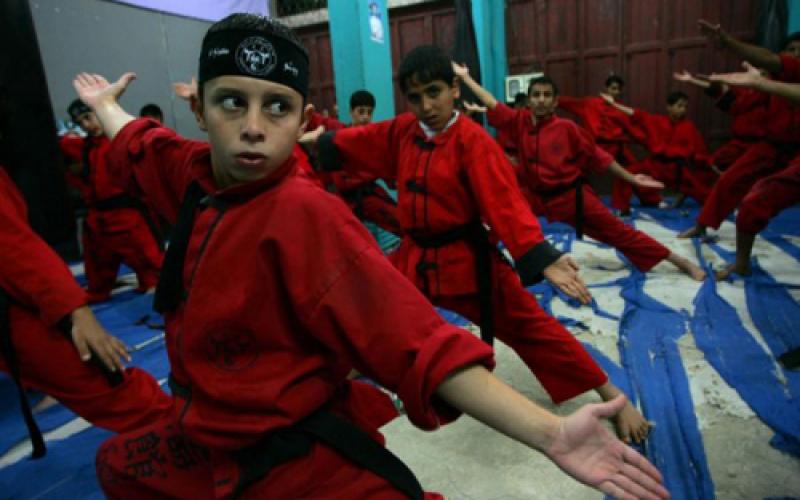 صور.. أخطر تدريب على فنون القتال في غزة