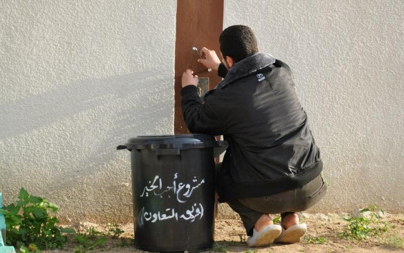 بالصور.. تنفيذ مشروعات شبابية تطوعية بغزة