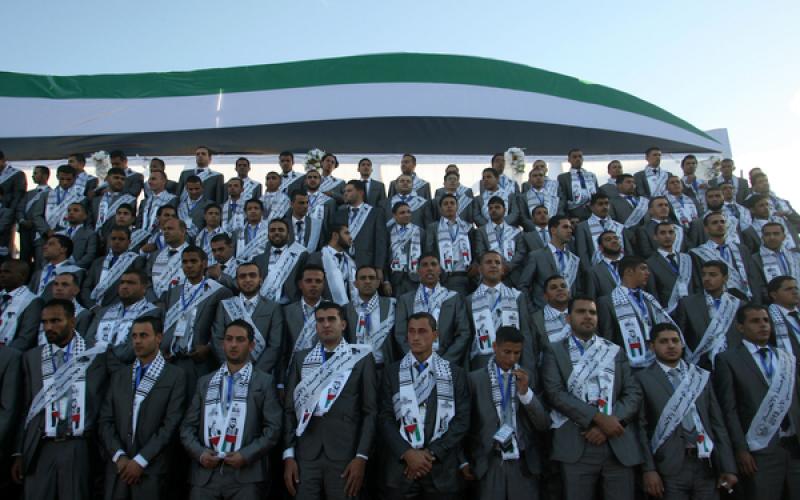 صور.. زفاف جماعي بمحافظة رفح جنوب القطاع