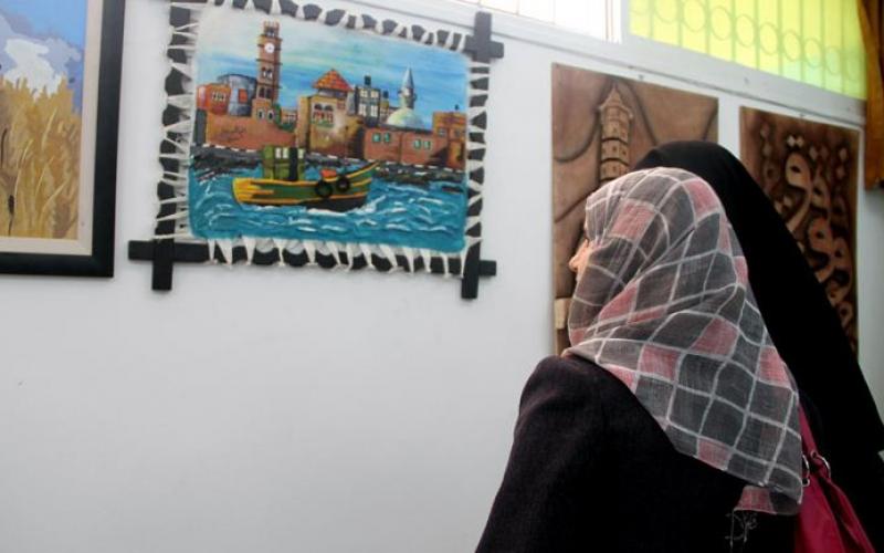 بالصور.. افتتاح معرض إبداع بجامعة الأقصى