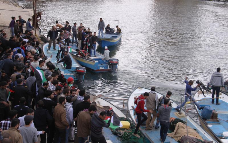 صور: بدء فعالية كسر الحصار البحري