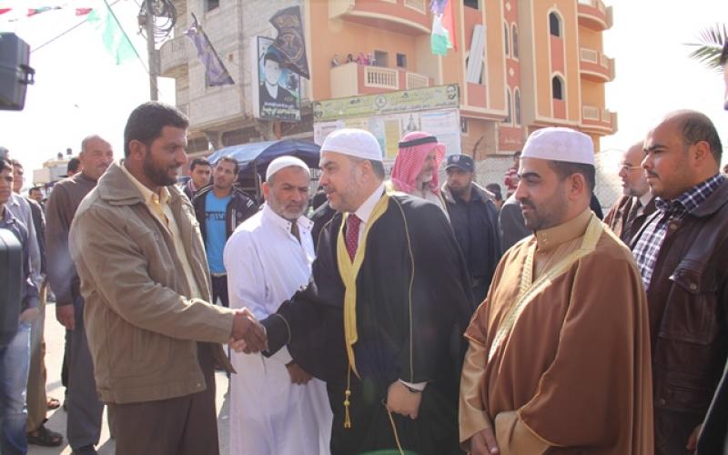 صور: افتتاح مسجد "التوبة" بخانيونس