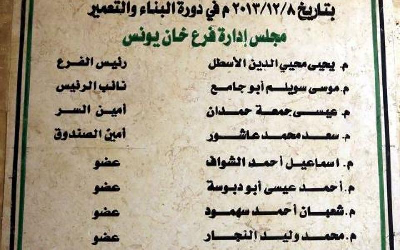 بالصور: نقابة المهندسين تفتتح مقرها الدائم بخانيونس
