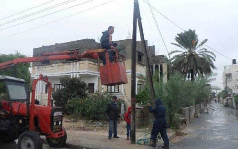 صور: أجواء المنخفض الجوي بخانيونس