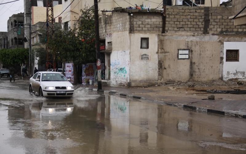 صور: أجواء المنخفض الجوي بخانيونس