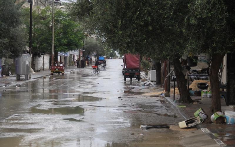 صور: أجواء المنخفض الجوي بخانيونس