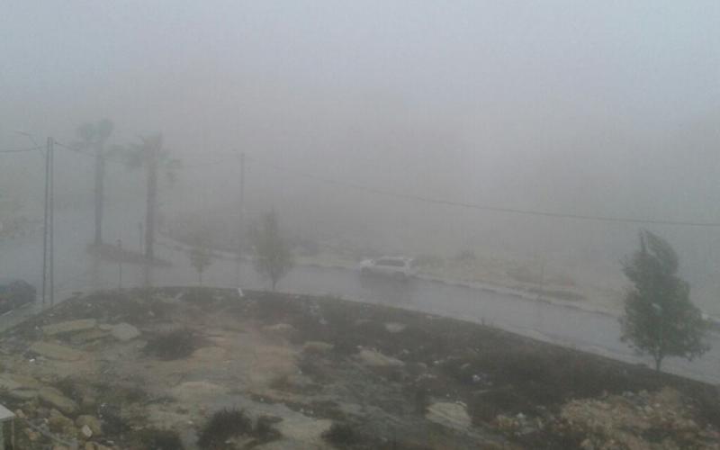 صور: أجواء المنخفض الجوي في الضفة