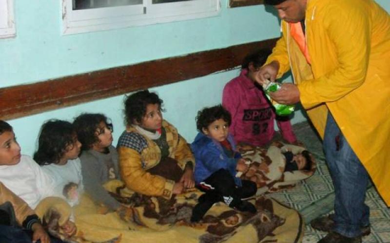 بالصور: مركز ايواء وغرف عمليات بخان يونس