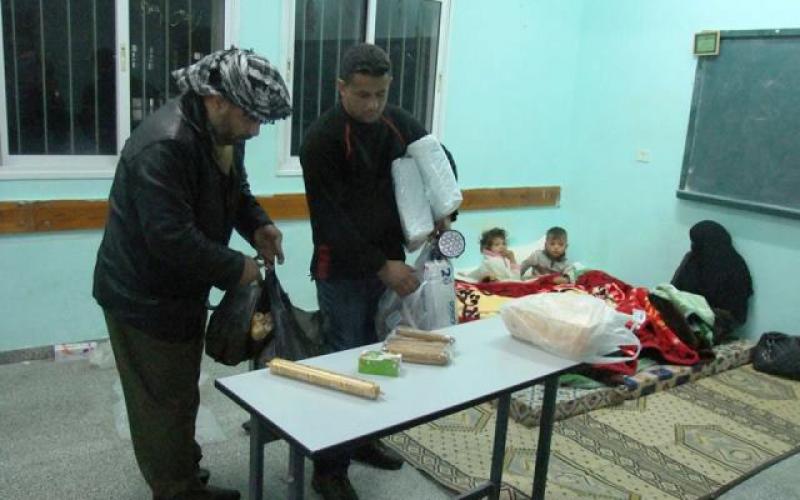 بالصور: مركز ايواء وغرف عمليات بخان يونس