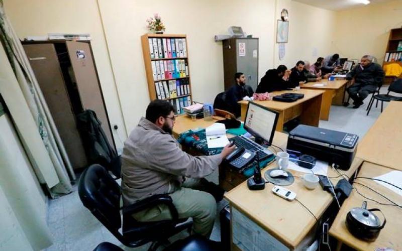 بالصور: مركز ايواء وغرف عمليات بخان يونس