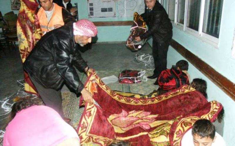 بالصور: مركز ايواء وغرف عمليات بخان يونس