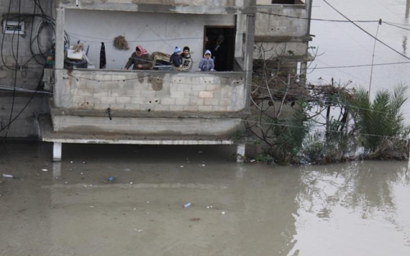 صور: غرق منطقة "المضخة" في رفح
