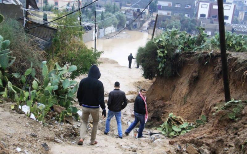 صور: انهيارات بتلة المنطار شرق غزة