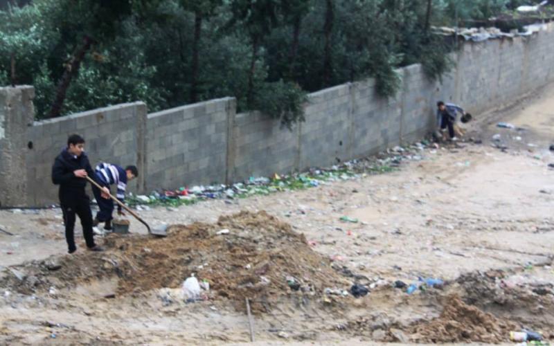 صور: انهيارات بتلة المنطار شرق غزة