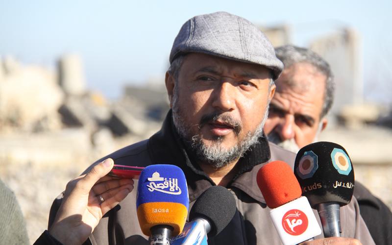 بالصور: أضرار جسيمة بميناء غزة جراء المنخفض