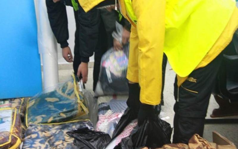 صور: جمع تبرعات للمتضررين في المغازي