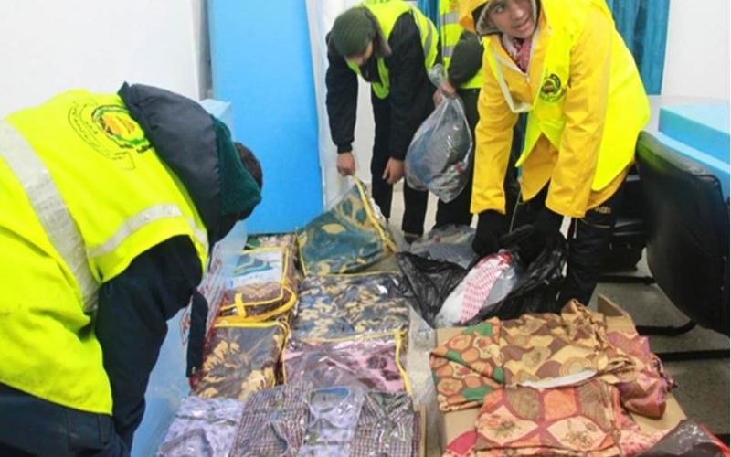 صور: جمع تبرعات للمتضررين في المغازي