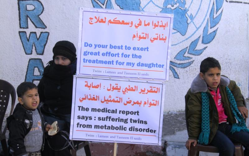 بالصور: "لميس" و"تسنيم" ضحيتا "أونروا"
