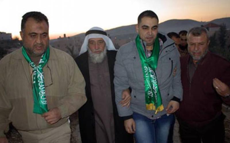 بالصور:الإفراج عن القسامي "صبّاح" من جنين