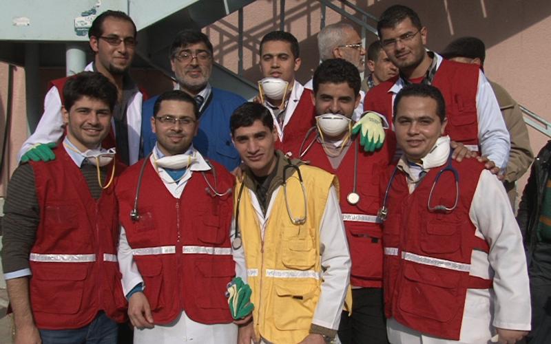 بالصور: مناورة بمجمع ناصر بحال الطوارئ
