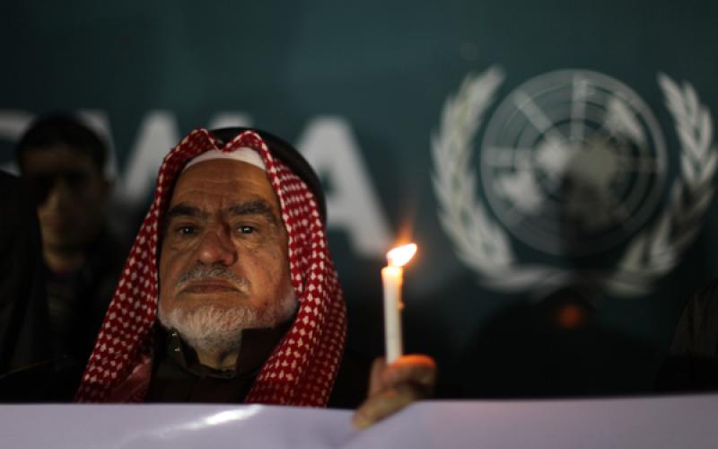 صور: وقفة من غزة مع منكوبي مخيم اليرموك