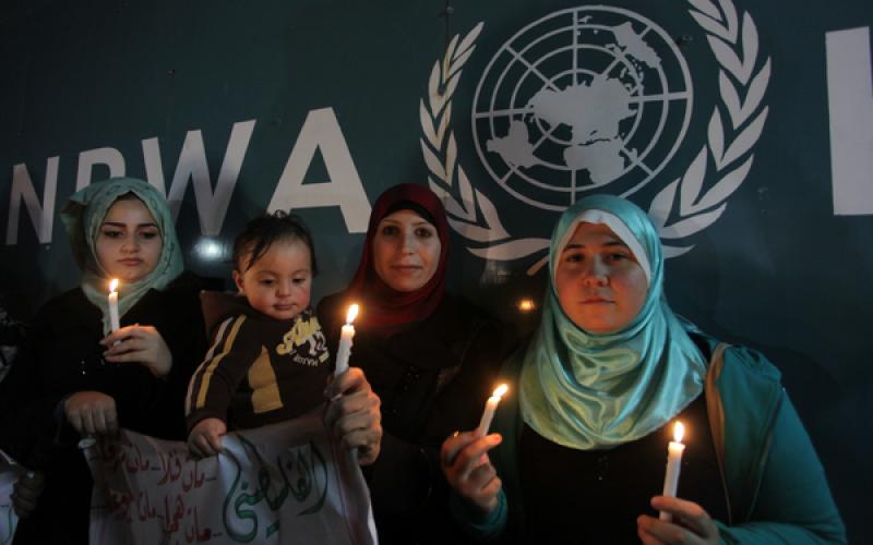 صور: وقفة من غزة مع منكوبي مخيم اليرموك