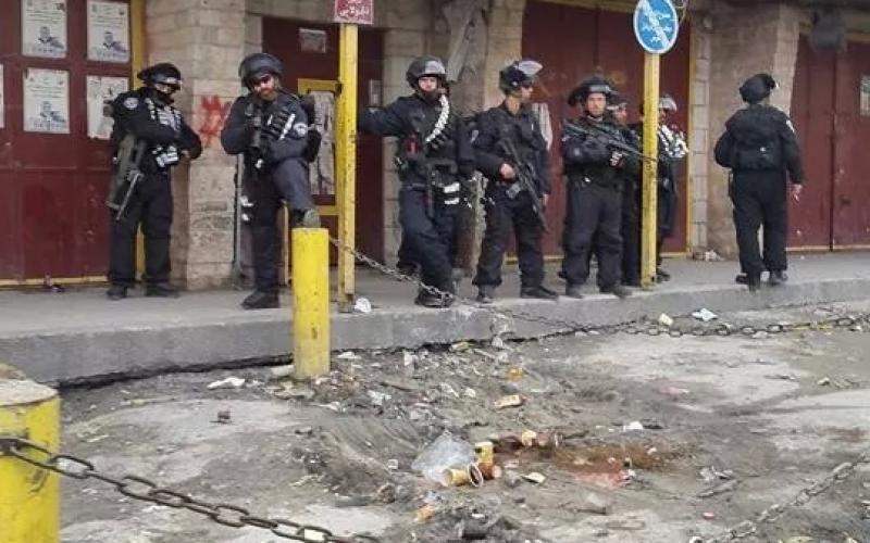 صور: اقتحام مخيم شعفاط وهدم محلات تجارية‎