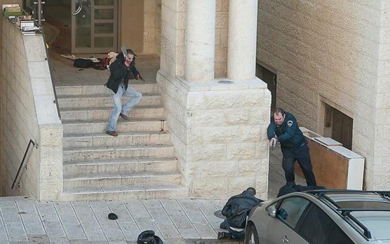 صور:‬ لحظة استشهاد أبطال عملية القدس