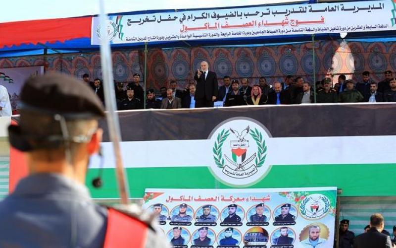 صور: الداخلية تُخرّج "فوج شهداء العصف المأكول"