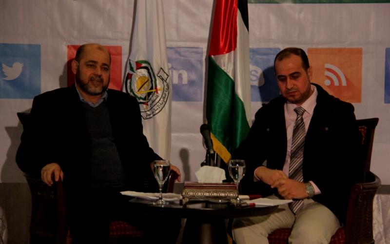 صور: لقاء "أبو مرزوق" مع النشطاء بغزة