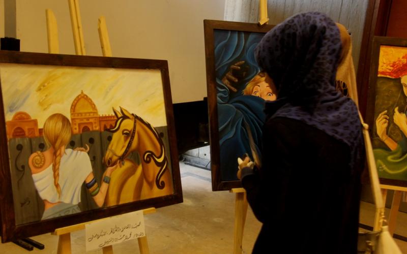 صور: "الثقافة" تفتتح معرضاً فنياً بغزة