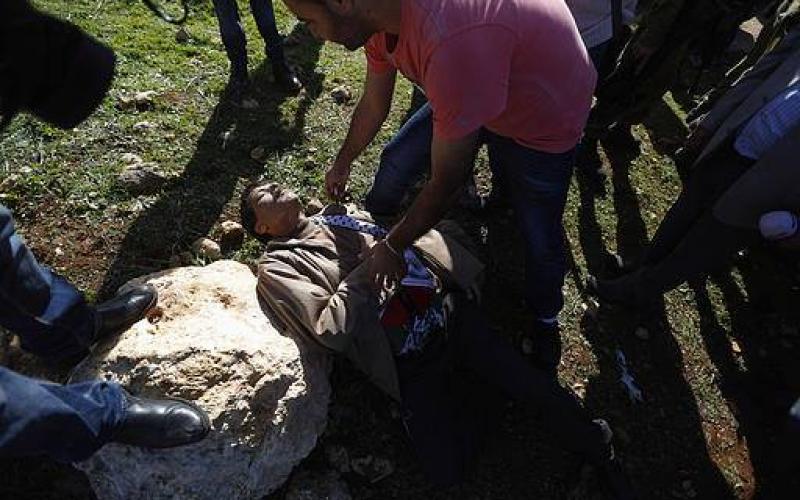 صور: عراك بين جنود الاحتلال و"أبو عين" قبيل استشهاده