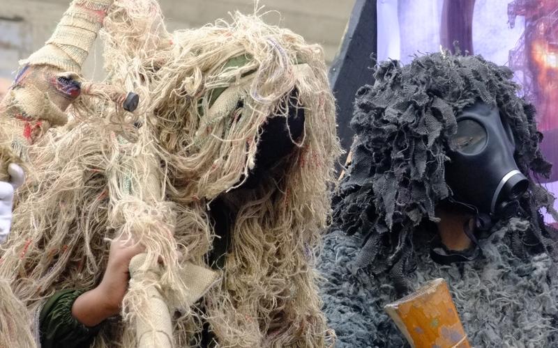 صور:عرض عسكري بمسيرة حماس بالوسطى