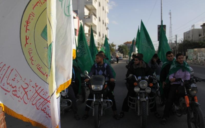 صور:مسيرة "دراجات" احتفالًا بالانطلاقة برفح
