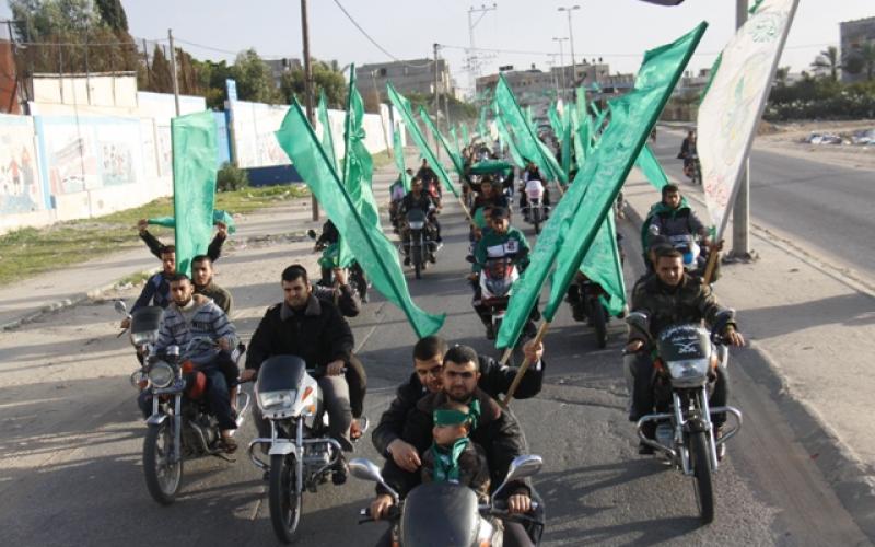 صور:مسيرة "دراجات" احتفالًا بالانطلاقة برفح