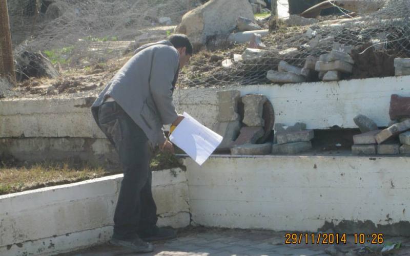 صور: بدء إنشاء ملعب لكرة السلة بالمغازي