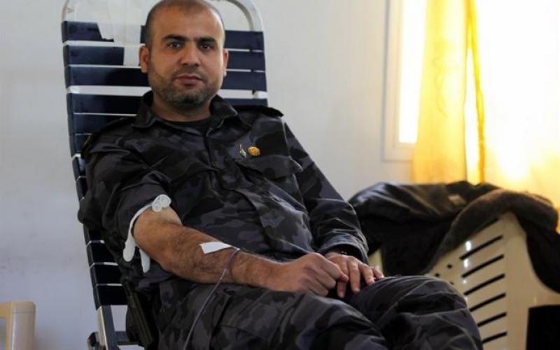 صور: حملة للتبرع بالدم لأفراد جهاز الأمن والحماية
