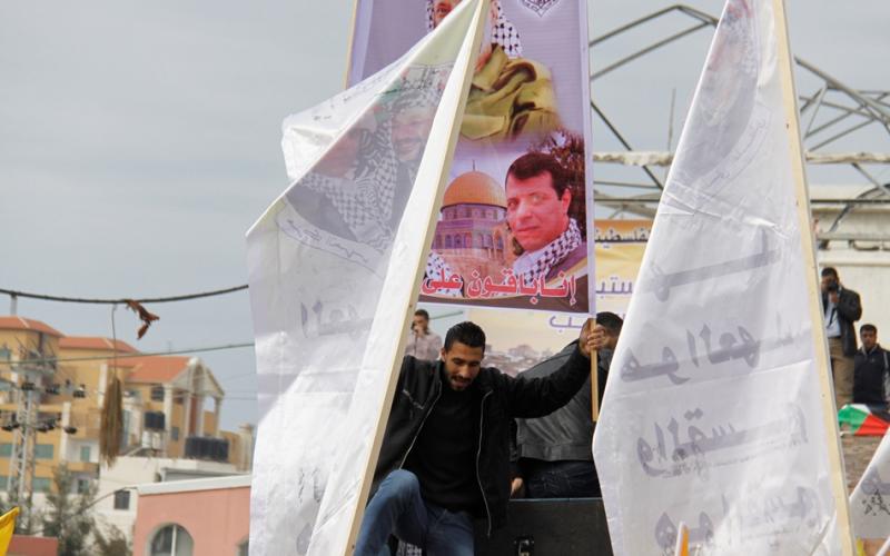 صور: فتحاويو غزة يتظاهرون للمطالبة بإصلاح حركتهم