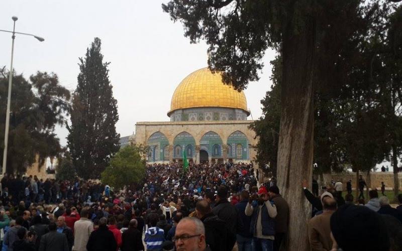 صور: مسيرة لحماس في باحات الأقصى