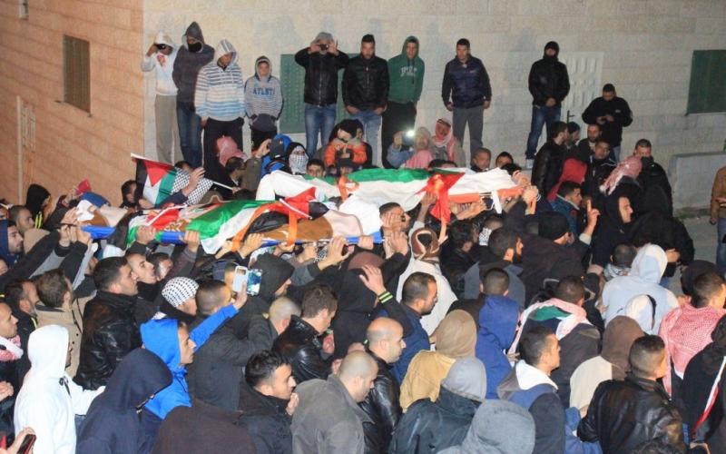 صور: تشييع جثمان الشهيدين "أبو جمل"