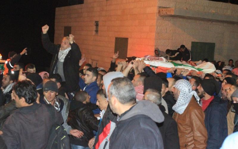 صور: تشييع جثمان الشهيدين "أبو جمل"