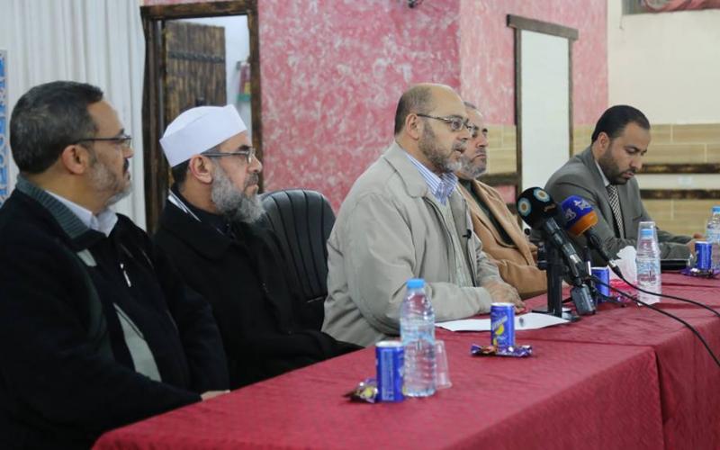 صور: النقابات المهنية تستضيف أبو مرزوق