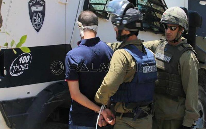 بالصور: الاحتلال يعتقل 3 شبان جنوب نابلس