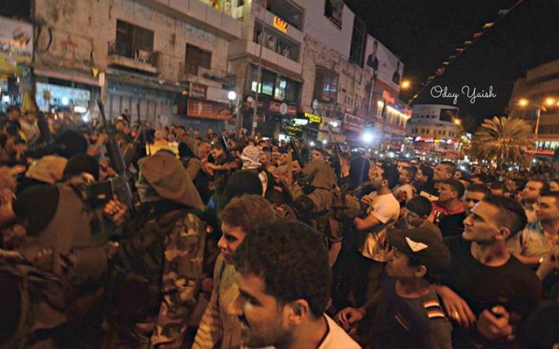 نابلس تتحول لساحة حرب بعد استقبال أسير فتحاوي