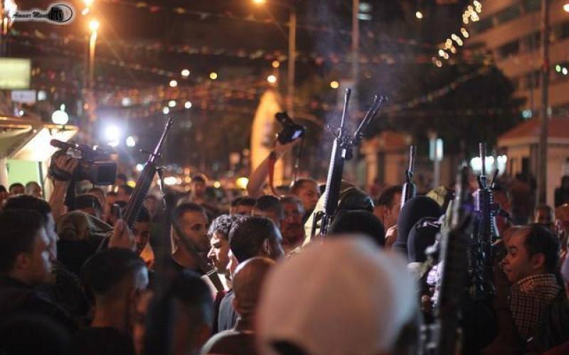 نابلس تتحول لساحة حرب بعد استقبال أسير فتحاوي