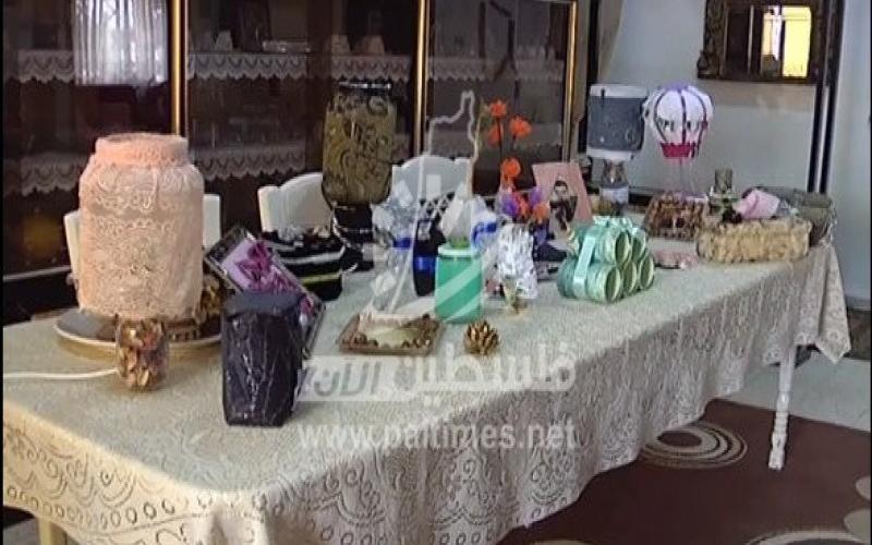 بالصور: "تدوير المخلفات" في نابلس "فن" لخدمة المجتمع