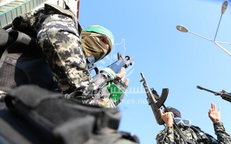 بالصور: القسام تفتتح نصباً تذكارياً بميناء غزة
