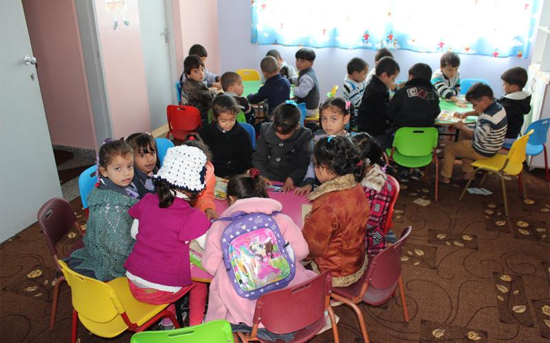 بالصور: بدء الدراسة في رياض الجمعية الإسلامية